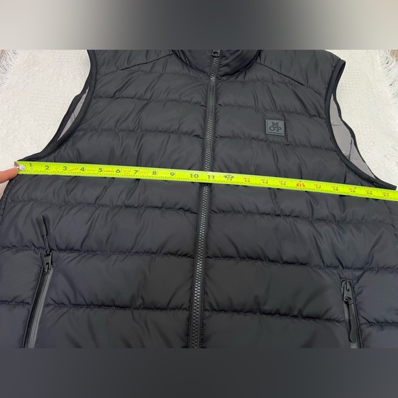 Marc O’ Polo Quilted Waistcoat Vest Recycled Fabric Black Men’s Medium - Picture 13 of 15